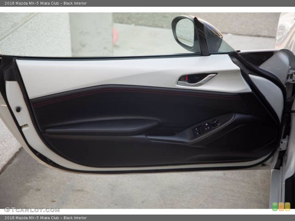 Black Interior Door Panel for the 2018 Mazda MX-5 Miata Club #140992386