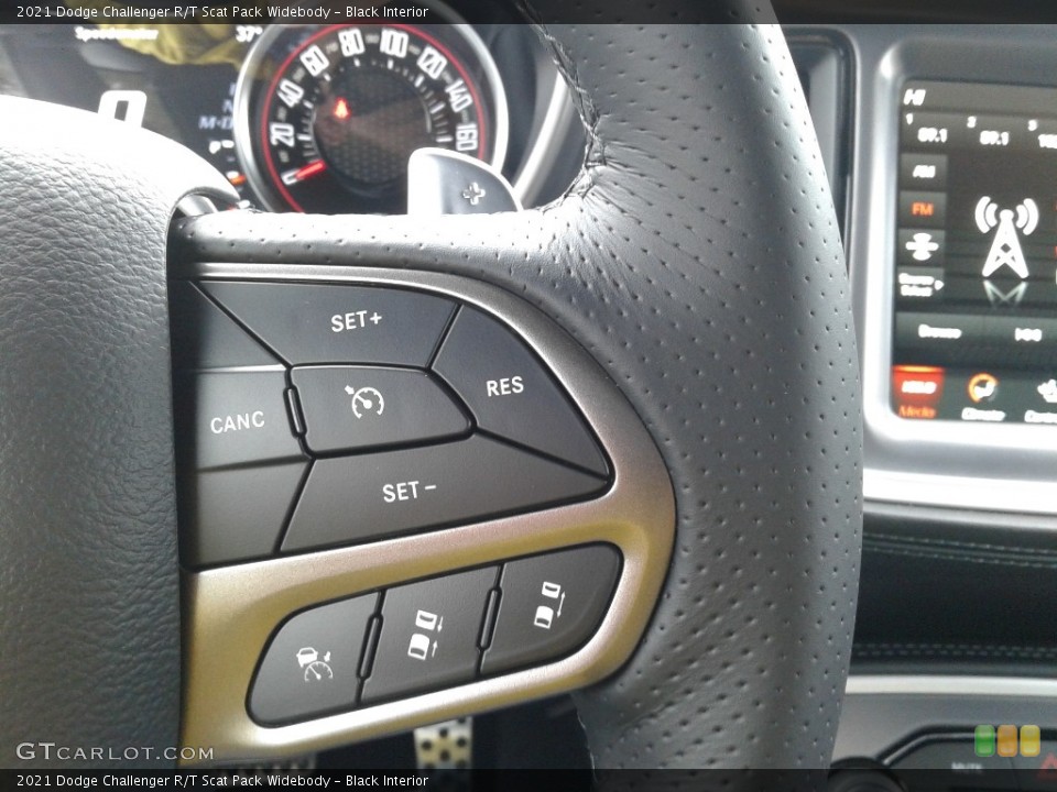Black Interior Steering Wheel for the 2021 Dodge Challenger R/T Scat Pack Widebody #140993751