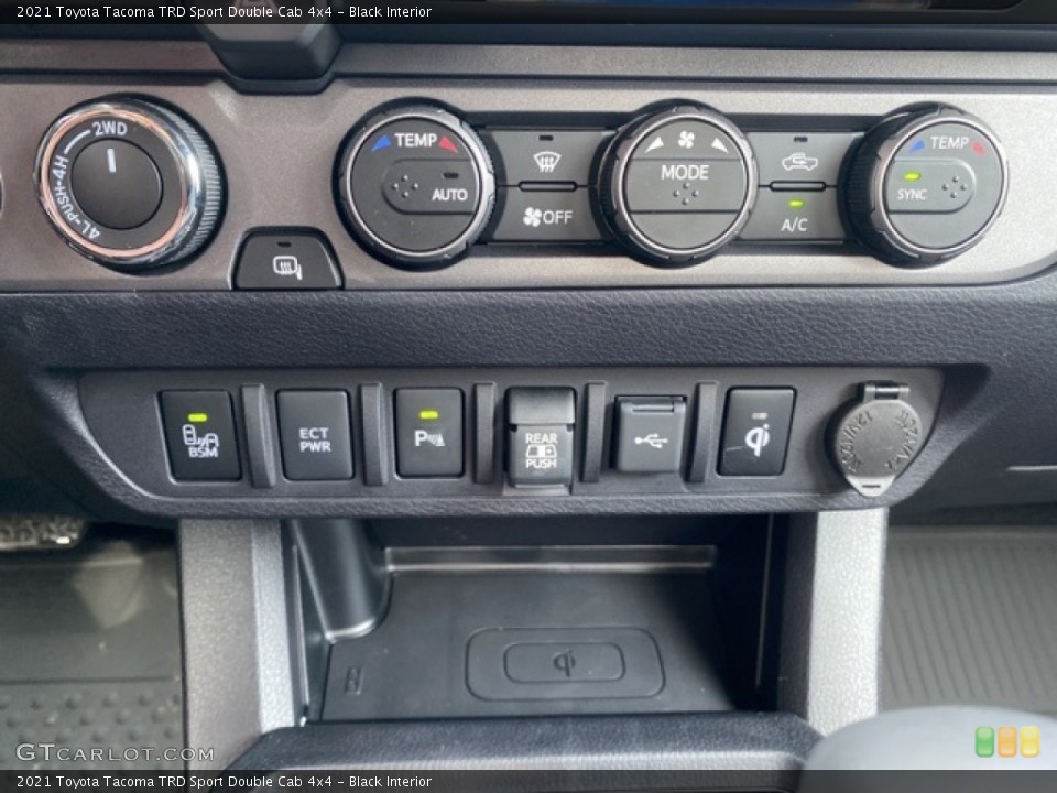 Black Interior Controls for the 2021 Toyota Tacoma TRD Sport Double Cab 4x4 #140994222