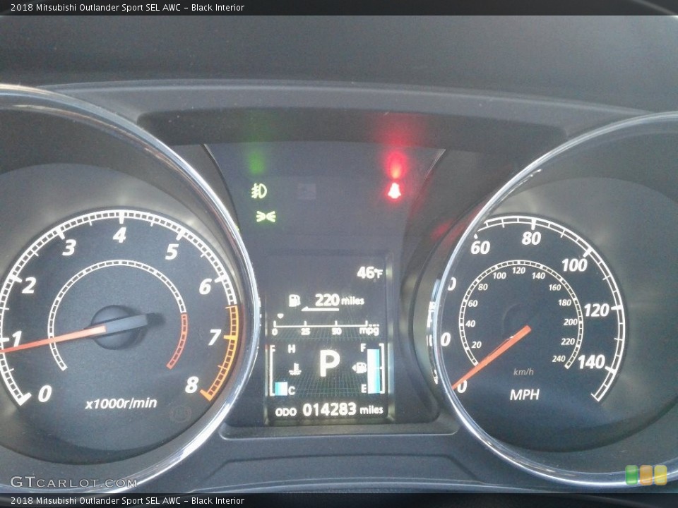 Black Interior Gauges for the 2018 Mitsubishi Outlander Sport SEL AWC #140997947