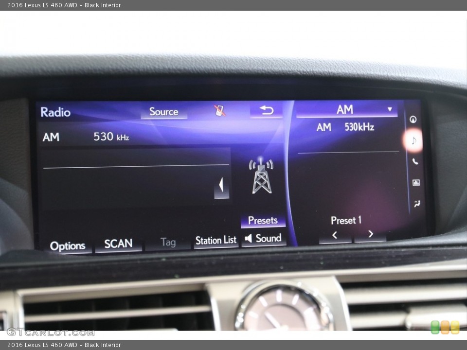 Black Interior Controls for the 2016 Lexus LS 460 AWD #140999221
