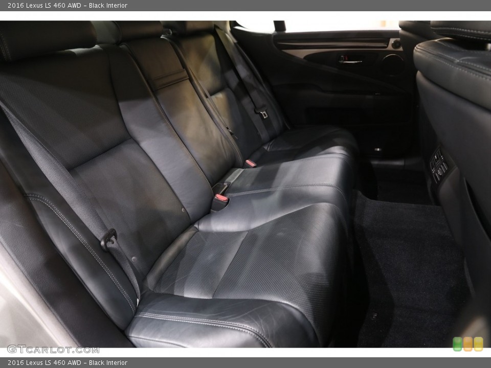 Black Interior Rear Seat for the 2016 Lexus LS 460 AWD #140999437