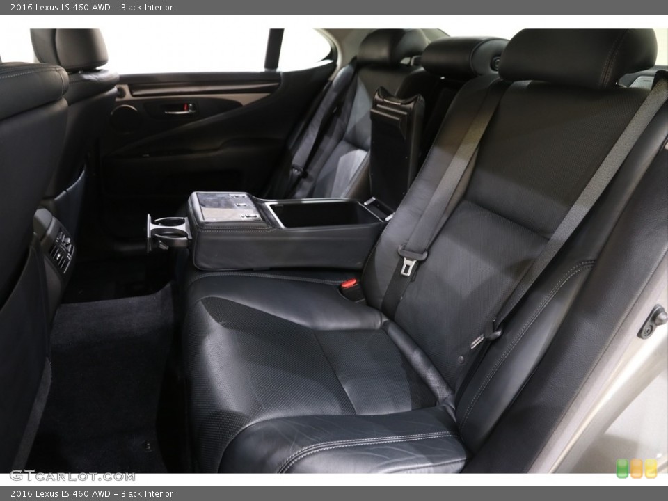 Black Interior Rear Seat for the 2016 Lexus LS 460 AWD #140999479