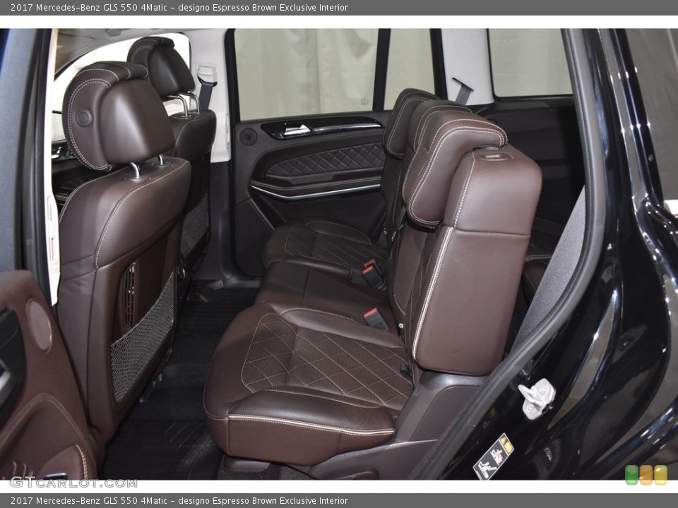 designo Espresso Brown Exclusive Interior Rear Seat for the 2017 Mercedes-Benz GLS 550 4Matic #141001696