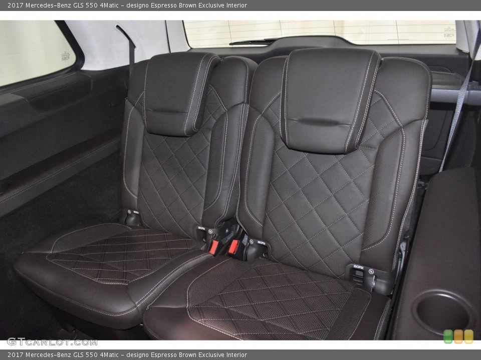 designo Espresso Brown Exclusive Interior Rear Seat for the 2017 Mercedes-Benz GLS 550 4Matic #141001717