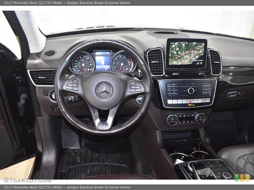 designo Espresso Brown Exclusive Interior Dashboard for the 2017 Mercedes-Benz GLS 550 4Matic #141001803