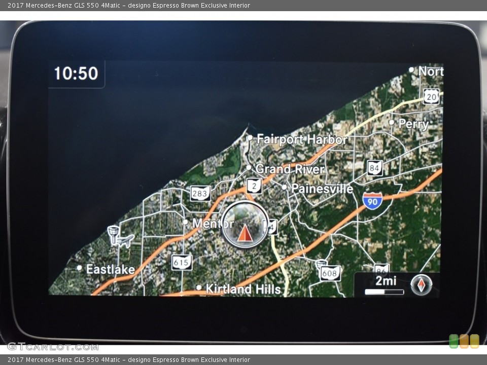 designo Espresso Brown Exclusive Interior Navigation for the 2017 Mercedes-Benz GLS 550 4Matic #141001831
