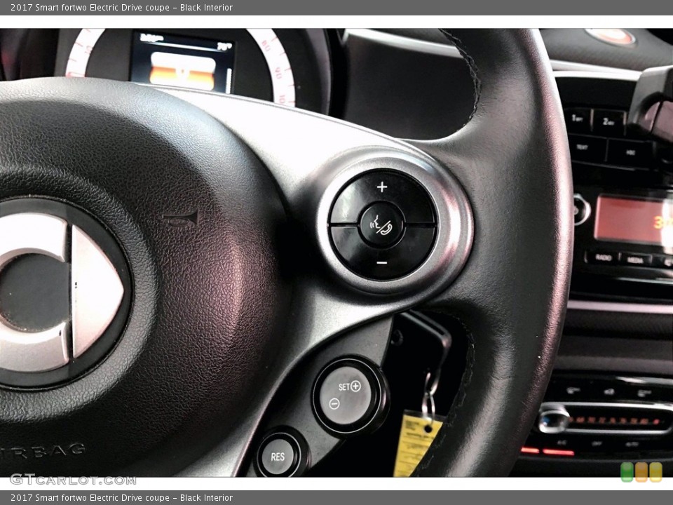 Black Interior Steering Wheel for the 2017 Smart fortwo Electric Drive coupe #141008097