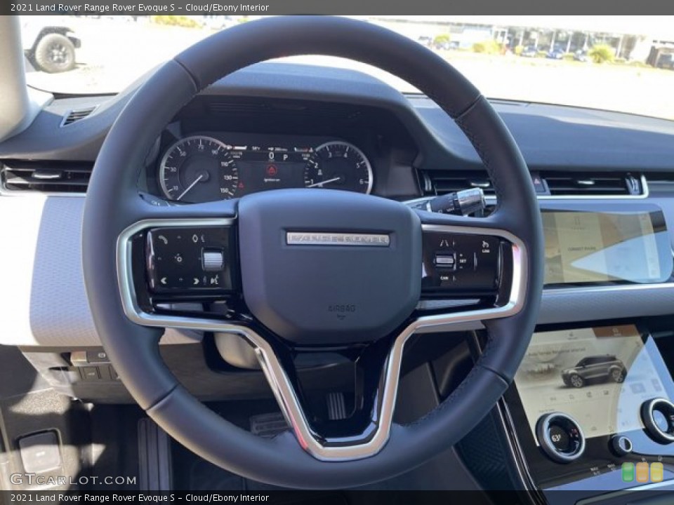 Cloud/Ebony Interior Steering Wheel for the 2021 Land Rover Range Rover Evoque S #141008887