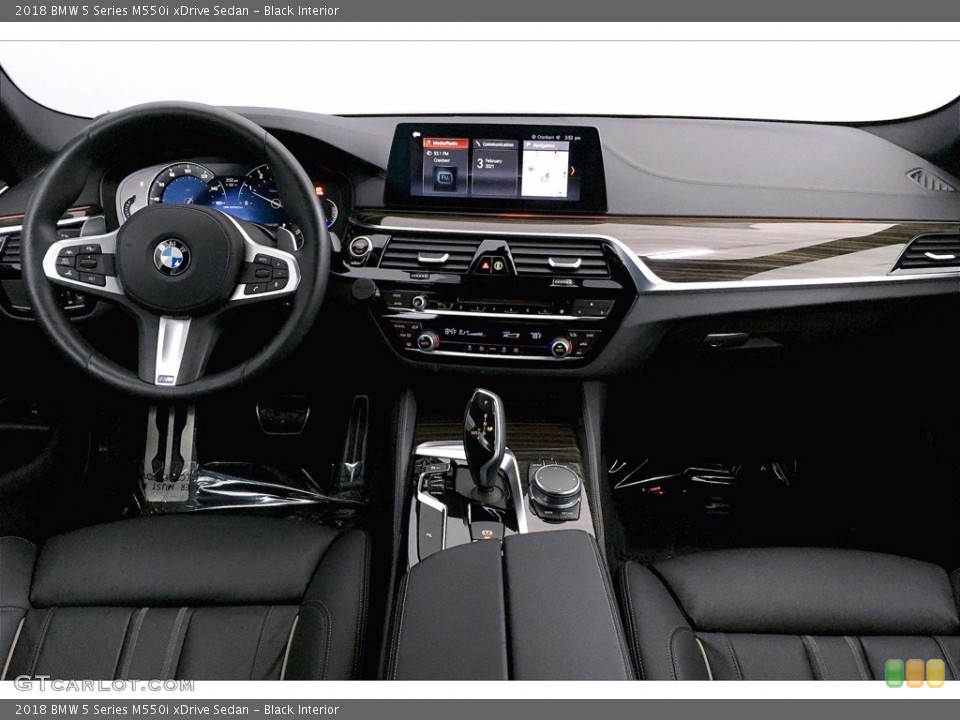 Black Interior Dashboard for the 2018 BMW 5 Series M550i xDrive Sedan #141012293