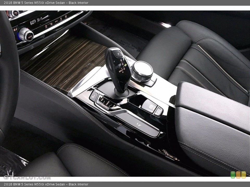 Black Interior Transmission for the 2018 BMW 5 Series M550i xDrive Sedan #141012323