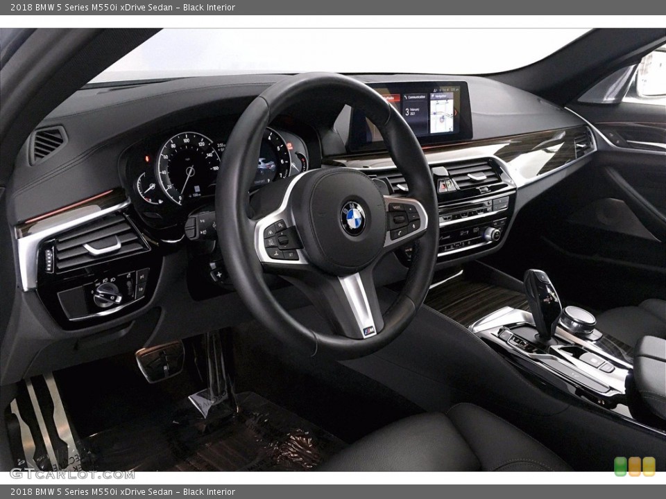 Black Interior Dashboard for the 2018 BMW 5 Series M550i xDrive Sedan #141012458
