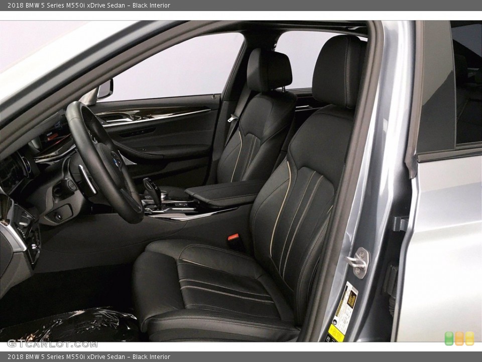 Black Interior Front Seat for the 2018 BMW 5 Series M550i xDrive Sedan #141012632