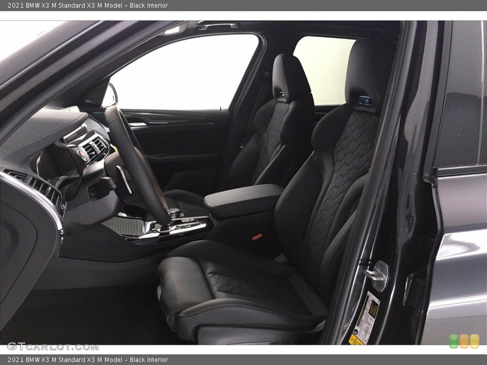 Black Interior Front Seat for the 2021 BMW X3 M  #141014666