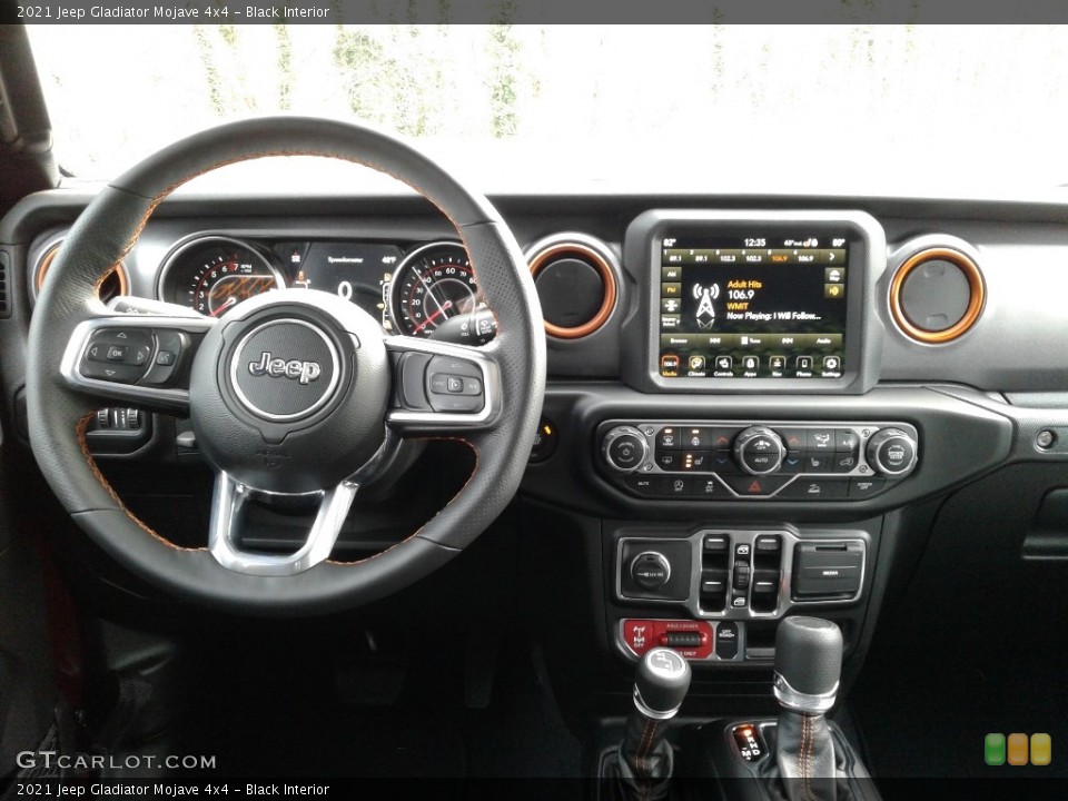 Black Interior Dashboard for the 2021 Jeep Gladiator Mojave 4x4 #141014742