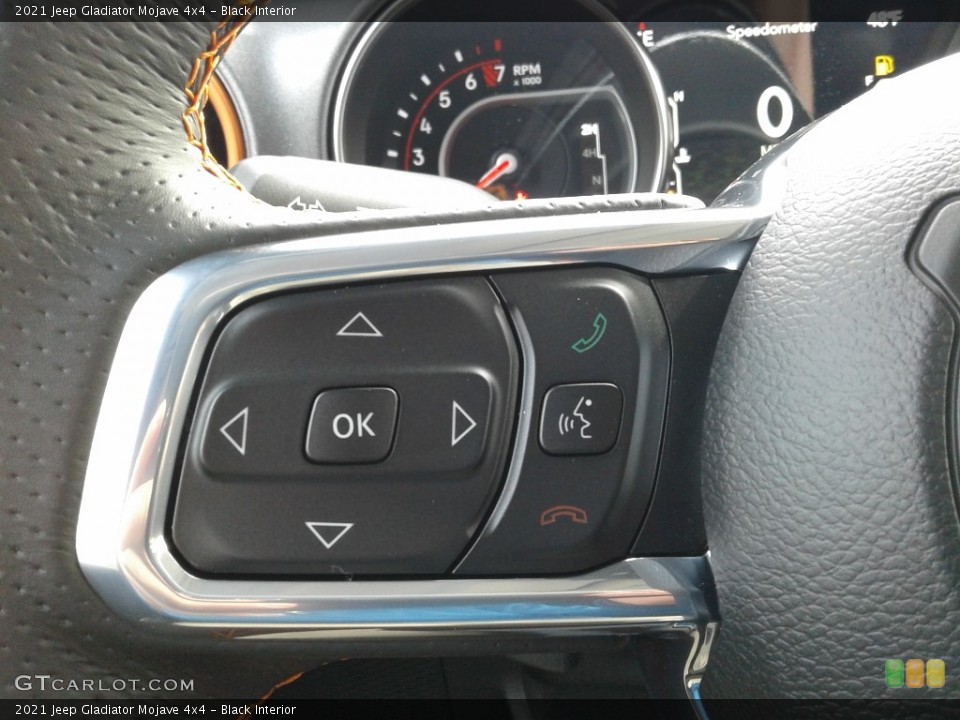 Black Interior Steering Wheel for the 2021 Jeep Gladiator Mojave 4x4 #141014763