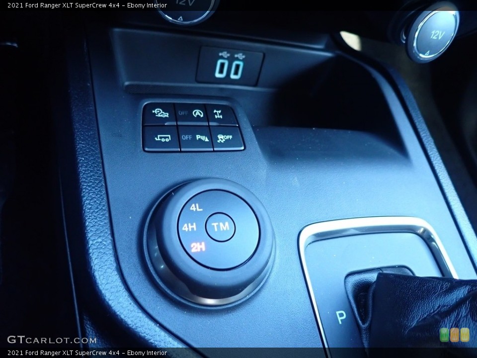Ebony Interior Controls for the 2021 Ford Ranger XLT SuperCrew 4x4 #141014937