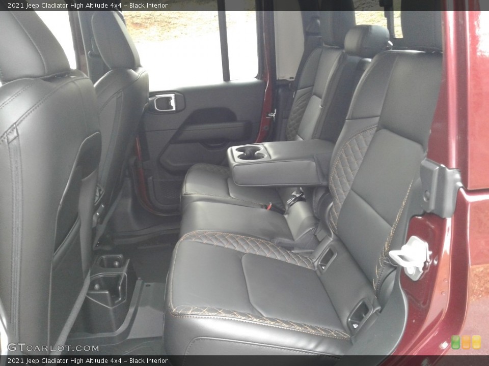 Black Interior Rear Seat for the 2021 Jeep Gladiator High Altitude 4x4 #141015411