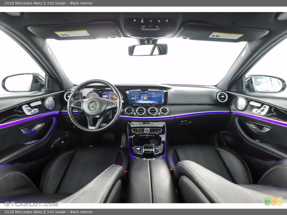 Black Interior Dashboard for the 2018 Mercedes-Benz E 300 Sedan #141019462
