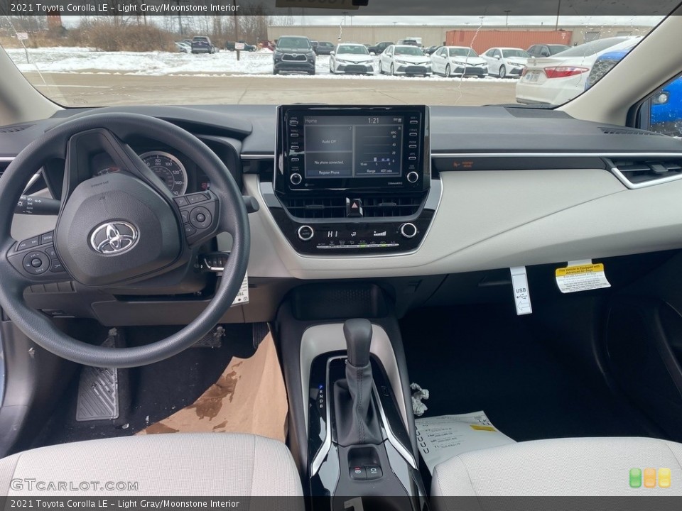 Light Gray/Moonstone Interior Dashboard for the 2021 Toyota Corolla LE #141020704