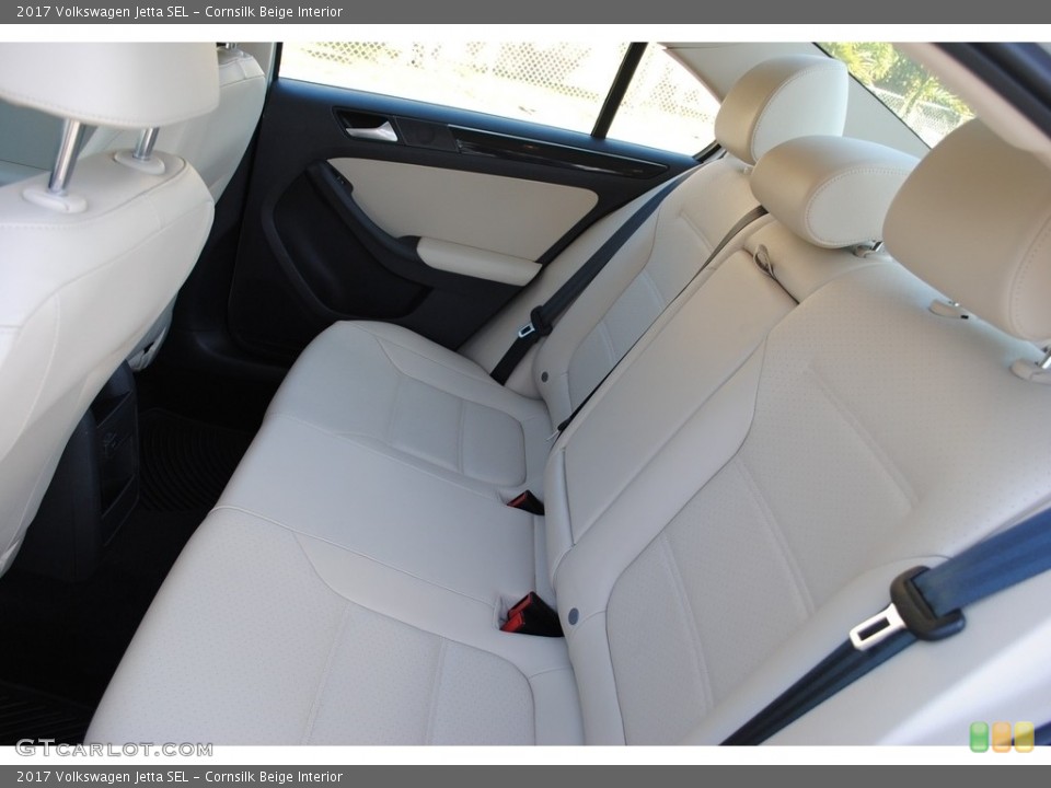 Cornsilk Beige Interior Rear Seat for the 2017 Volkswagen Jetta SEL #141022495