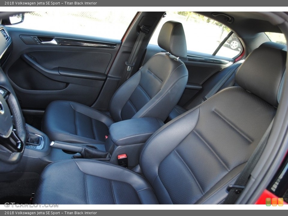 Titan Black Interior Front Seat for the 2018 Volkswagen Jetta SE Sport #141023015