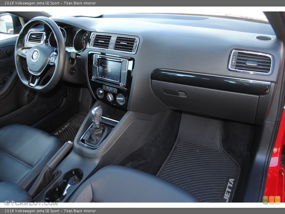 Titan Black Interior Dashboard for the 2018 Volkswagen Jetta SE Sport #141023119