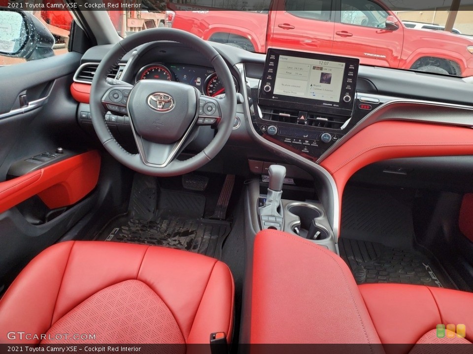 Cockpit Red Interior Front Seat for the 2021 Toyota Camry XSE #141025660