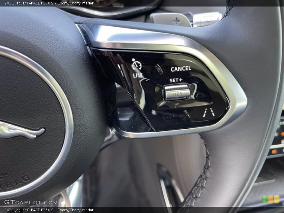 Ebony/Ebony Interior Steering Wheel for the 2021 Jaguar F-PACE P250 S #141026932