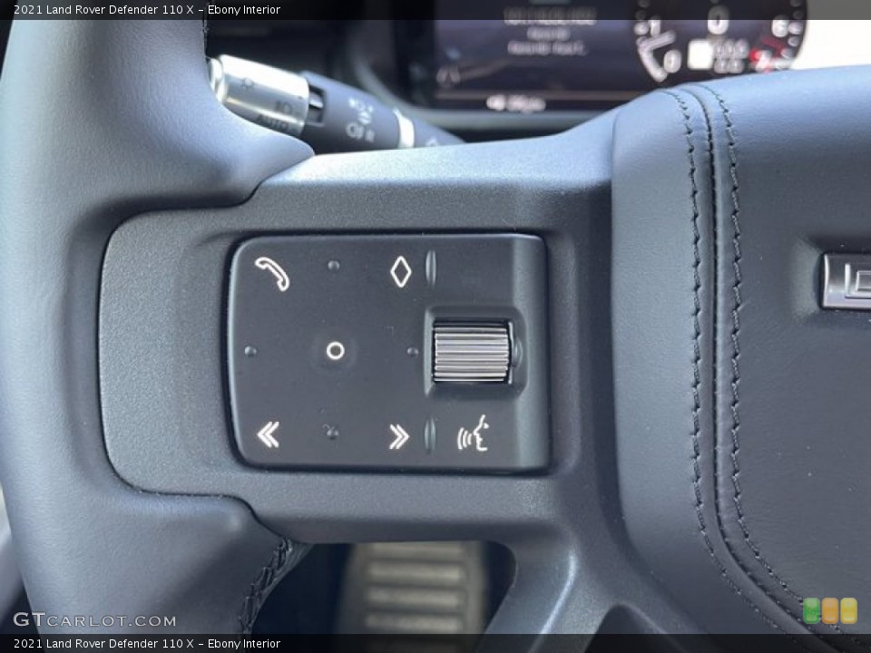 Ebony Interior Steering Wheel for the 2021 Land Rover Defender 110 X #141027546