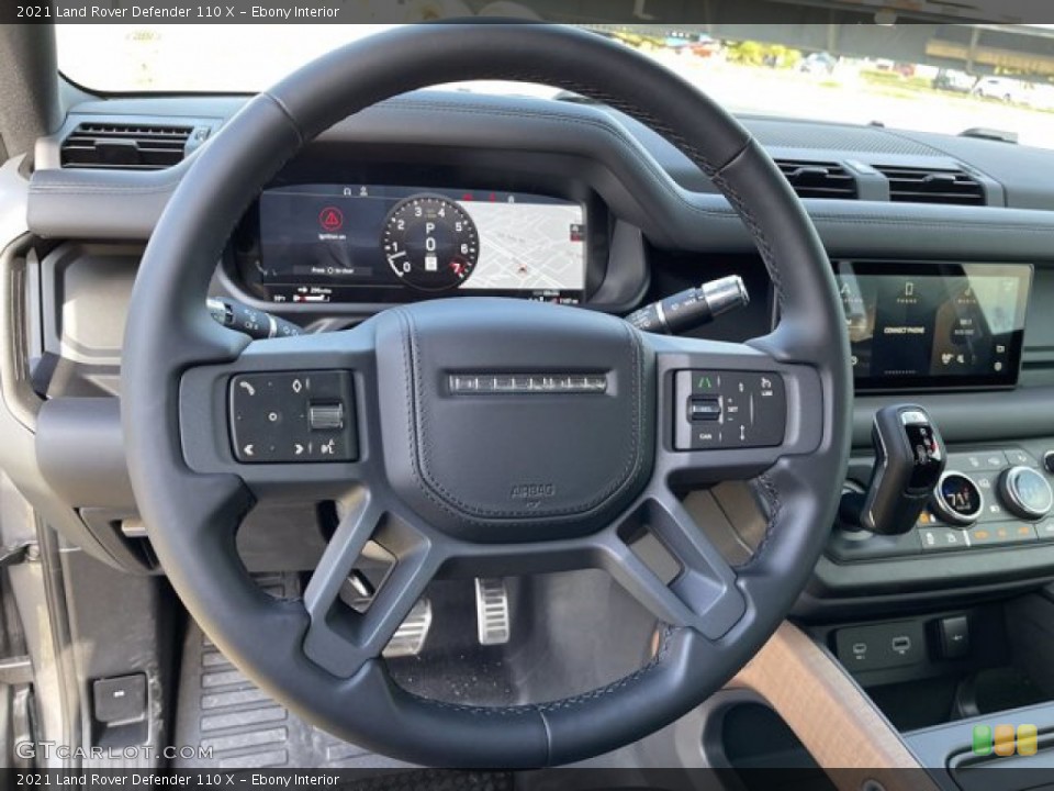 Ebony Interior Steering Wheel for the 2021 Land Rover Defender 110 X #141027577