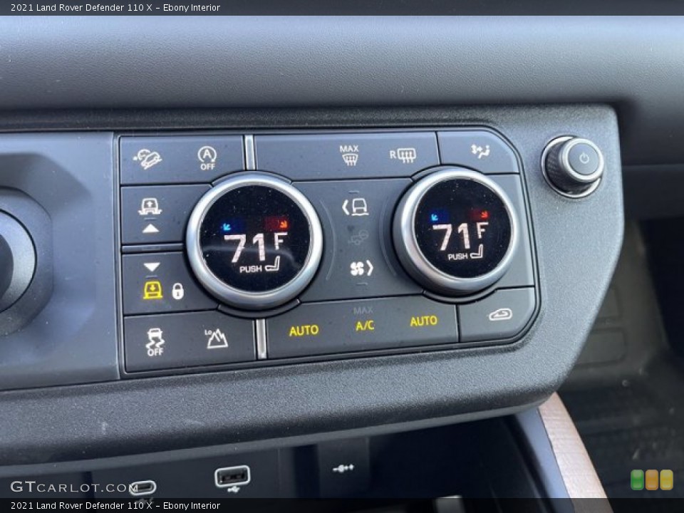Ebony Interior Controls for the 2021 Land Rover Defender 110 X #141027763
