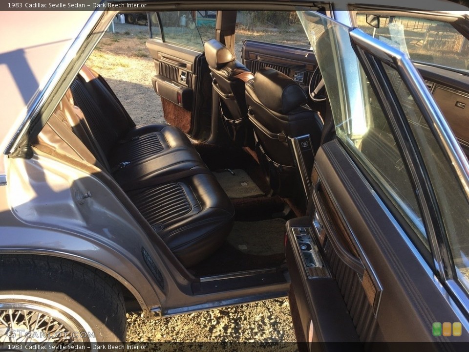 Dark Beech Interior Rear Seat for the 1983 Cadillac Seville Sedan #141028906