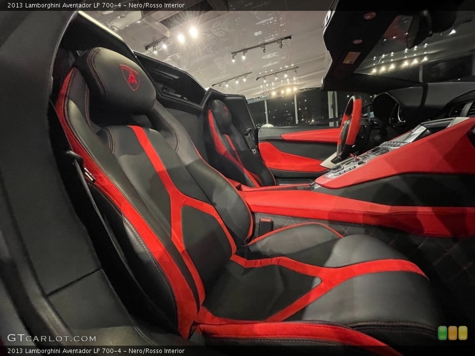 Nero/Rosso Interior Front Seat for the 2013 Lamborghini Aventador LP 700-4 #141030885
