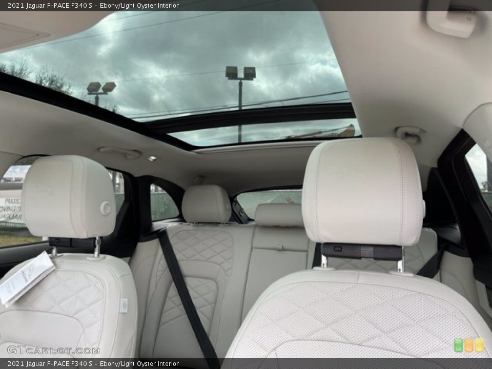 Ebony/Light Oyster Interior Sunroof for the 2021 Jaguar F-PACE P340 S #141033026