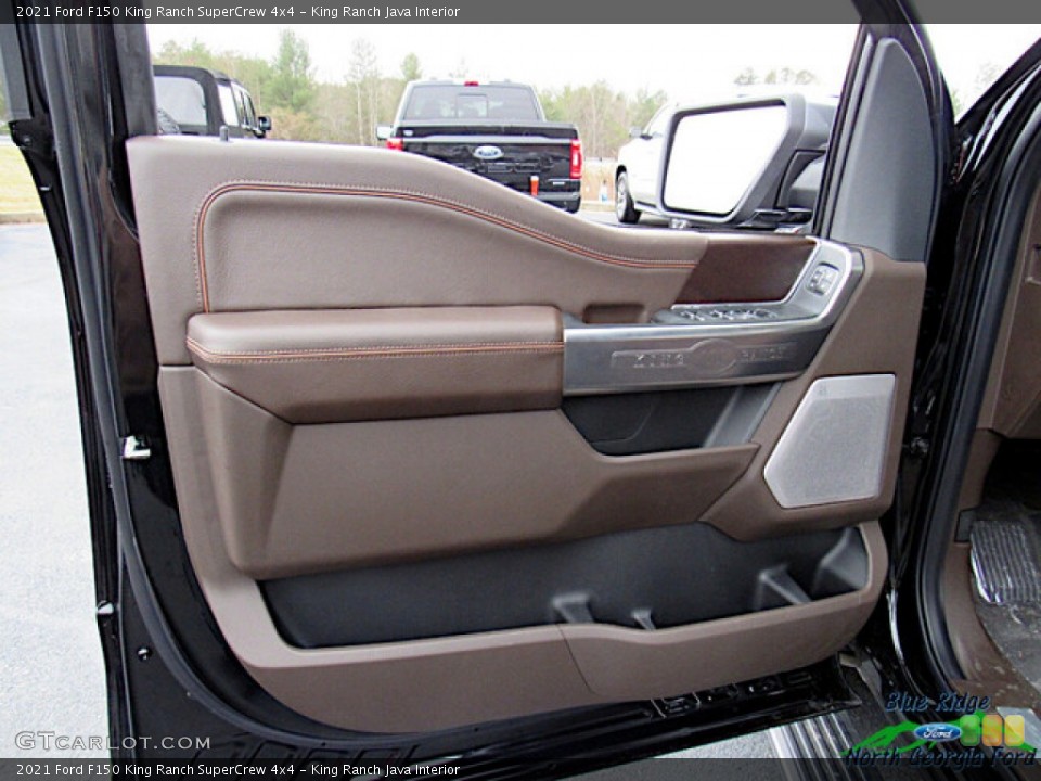 King Ranch Java Interior Door Panel for the 2021 Ford F150 King Ranch SuperCrew 4x4 #141033293