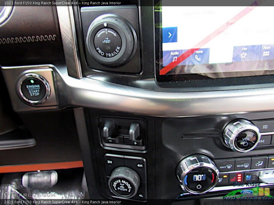 King Ranch Java Interior Controls for the 2021 Ford F150 King Ranch SuperCrew 4x4 #141033698