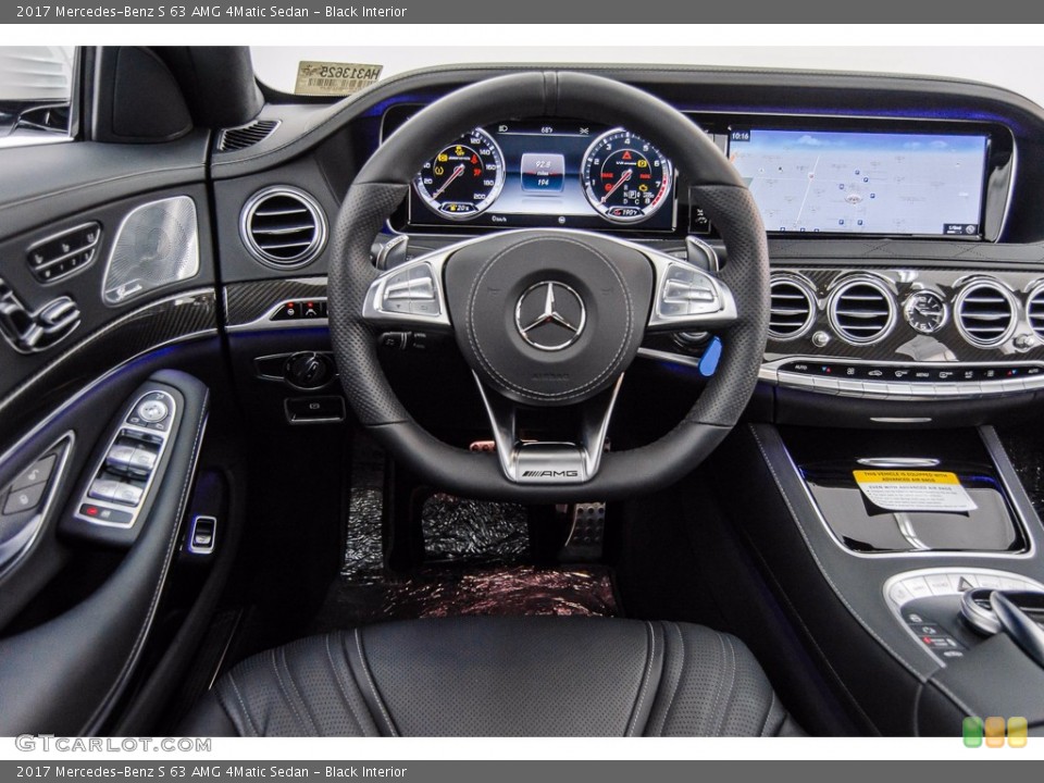 Black Interior Dashboard for the 2017 Mercedes-Benz S 63 AMG 4Matic Sedan #141037819