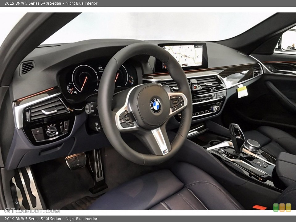 Night Blue Interior Dashboard for the 2019 BMW 5 Series 540i Sedan #141037884