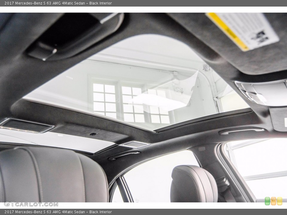 Black Interior Sunroof for the 2017 Mercedes-Benz S 63 AMG 4Matic Sedan #141037988