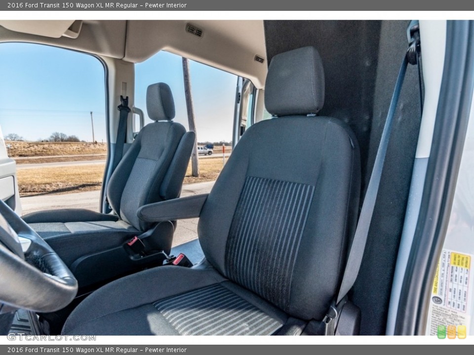 Pewter Interior Front Seat for the 2016 Ford Transit 150 Wagon XL MR Regular #141038087