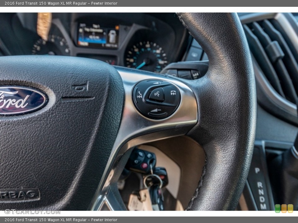 Pewter Interior Steering Wheel for the 2016 Ford Transit 150 Wagon XL MR Regular #141038525