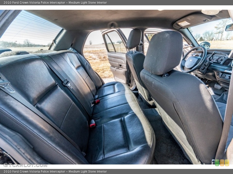 Medium Light Stone Interior Rear Seat for the 2010 Ford Crown Victoria Police Interceptor #141039328