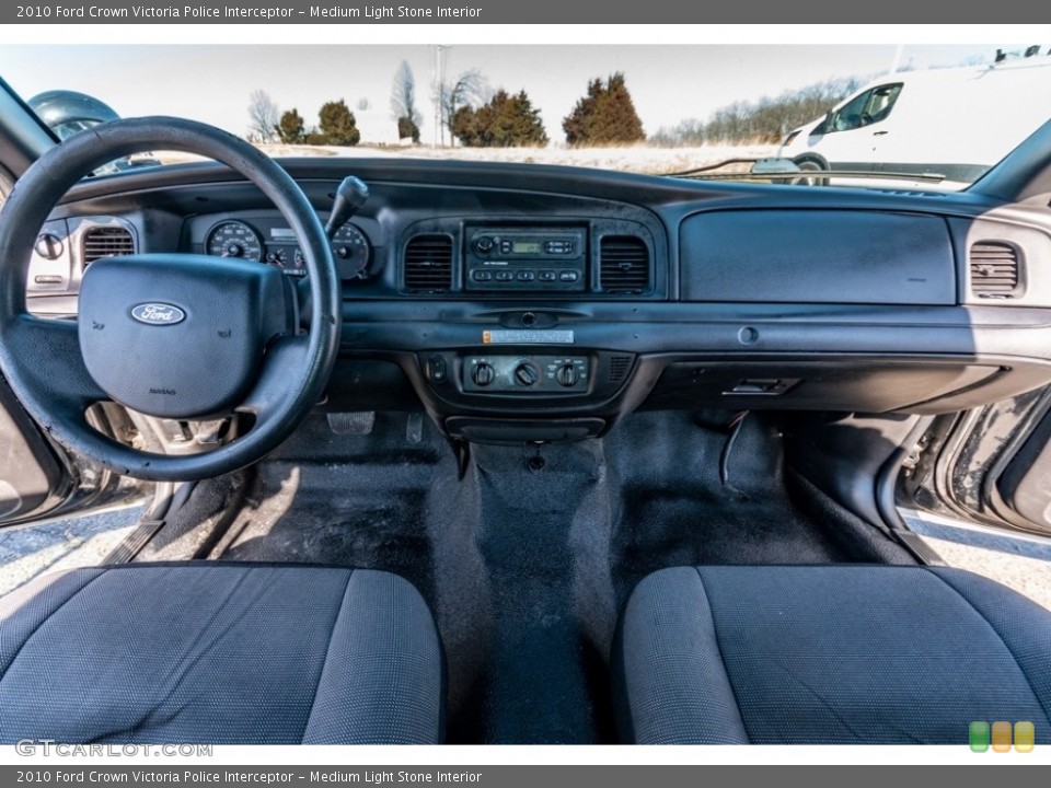 Medium Light Stone Interior Dashboard for the 2010 Ford Crown Victoria Police Interceptor #141039452
