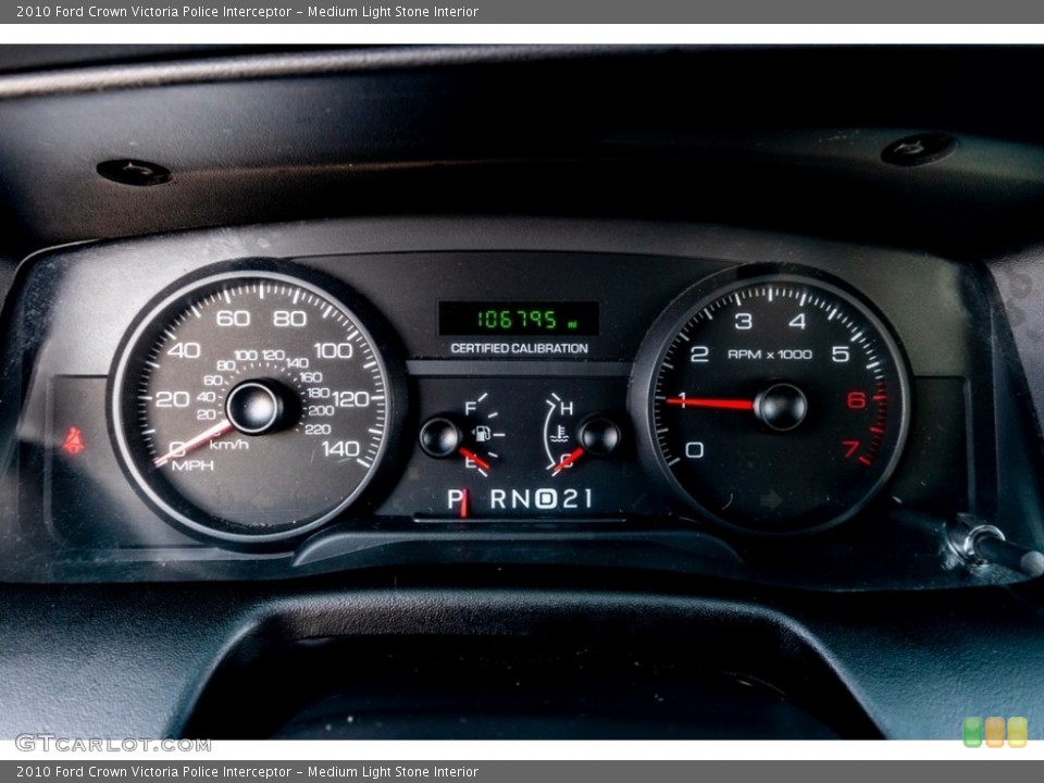 Medium Light Stone Interior Gauges for the 2010 Ford Crown Victoria Police Interceptor #141039506