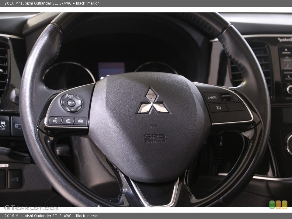 Black Interior Steering Wheel for the 2016 Mitsubishi Outlander SEL S-AWC #141043407