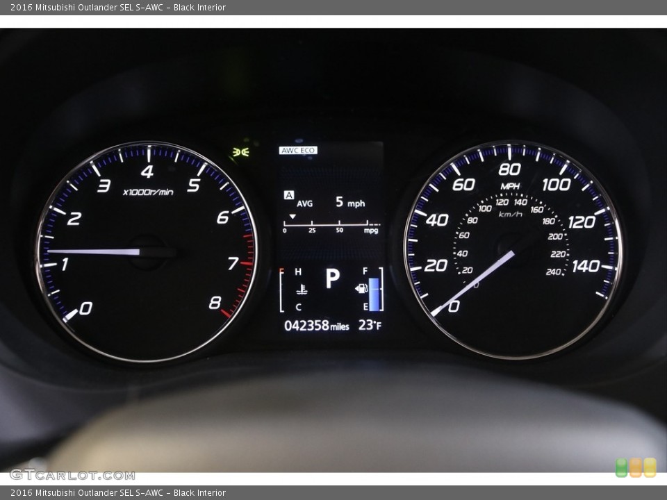 Black Interior Gauges for the 2016 Mitsubishi Outlander SEL S-AWC #141043431