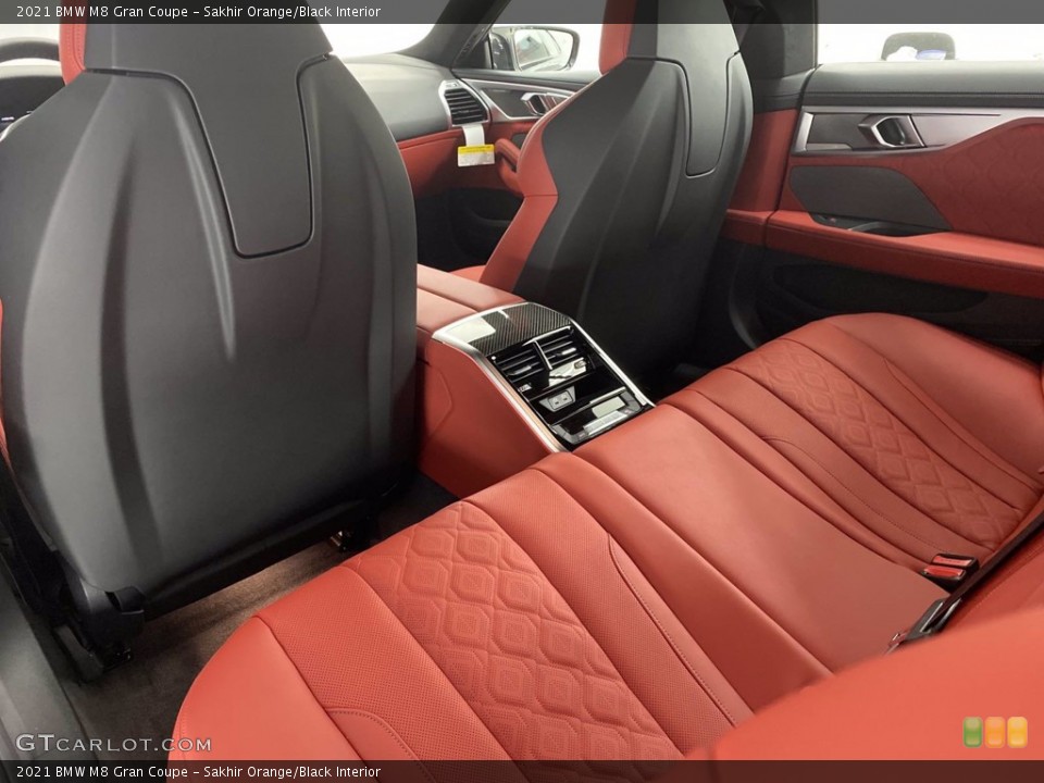 Sakhir Orange/Black Interior Rear Seat for the 2021 BMW M8 Gran Coupe #141043578