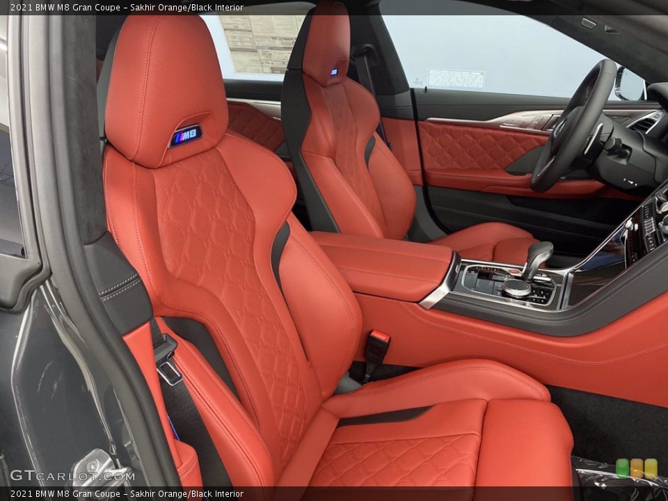 Sakhir Orange/Black Interior Front Seat for the 2021 BMW M8 Gran Coupe #141043707