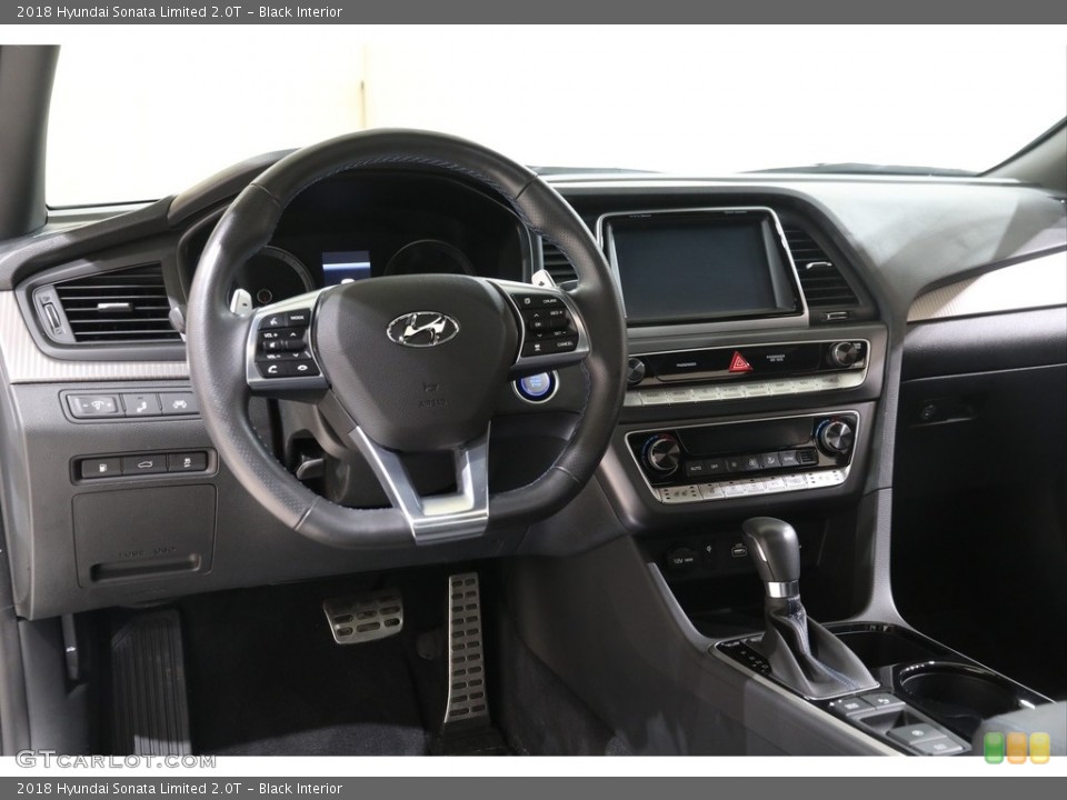 Black Interior Dashboard for the 2018 Hyundai Sonata Limited 2.0T #141043878